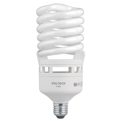Lámpara 55 W, espiral, alta potencia, luz día, T4 , en caja