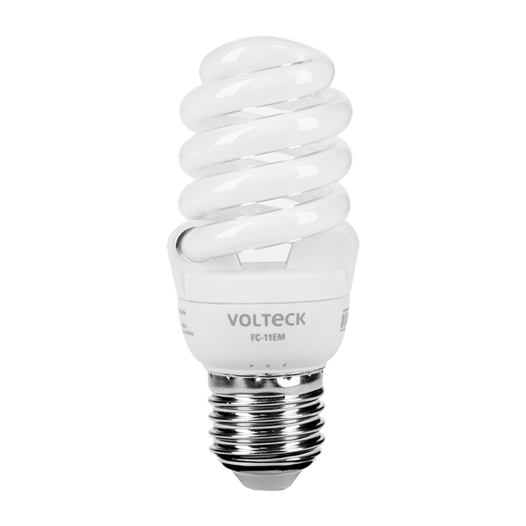 Lámpara 11 w, espiral mini, luz cálida, T2, blister, Volteck