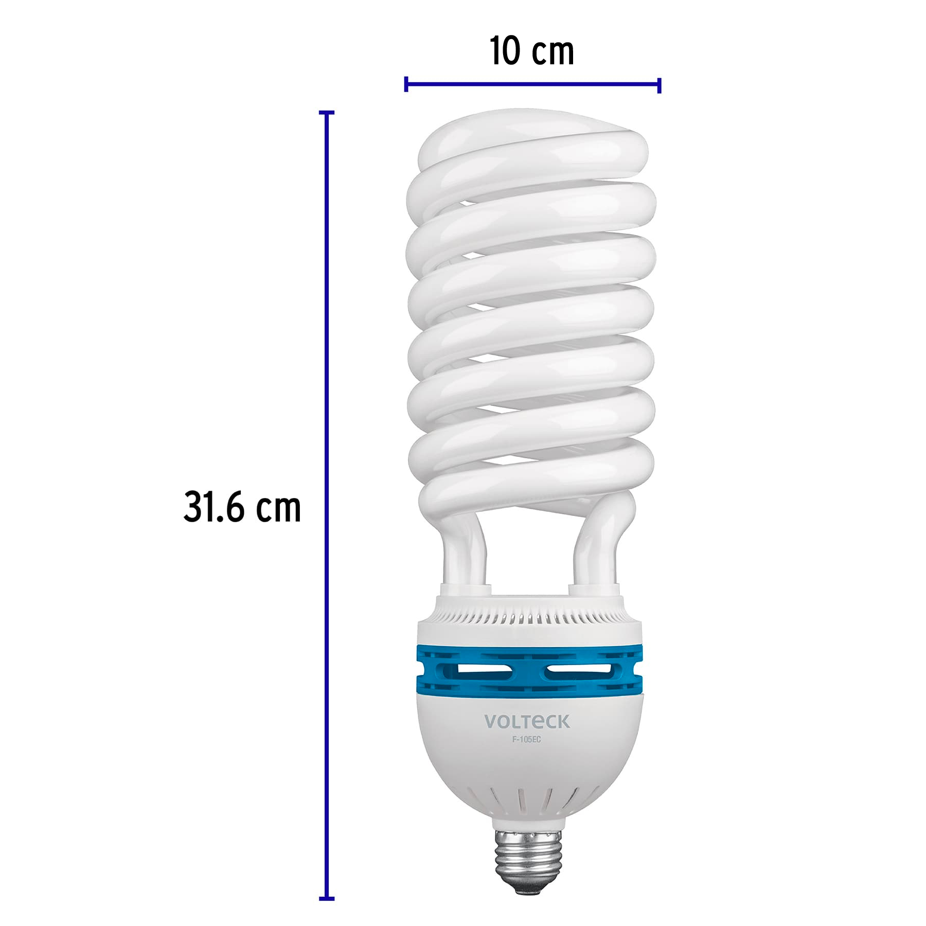 Lámpara 105 W, espiral, alta potencia, luz día, T5, en caja