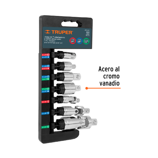 Juego de adaptadores y nudos universales, 7 piezas