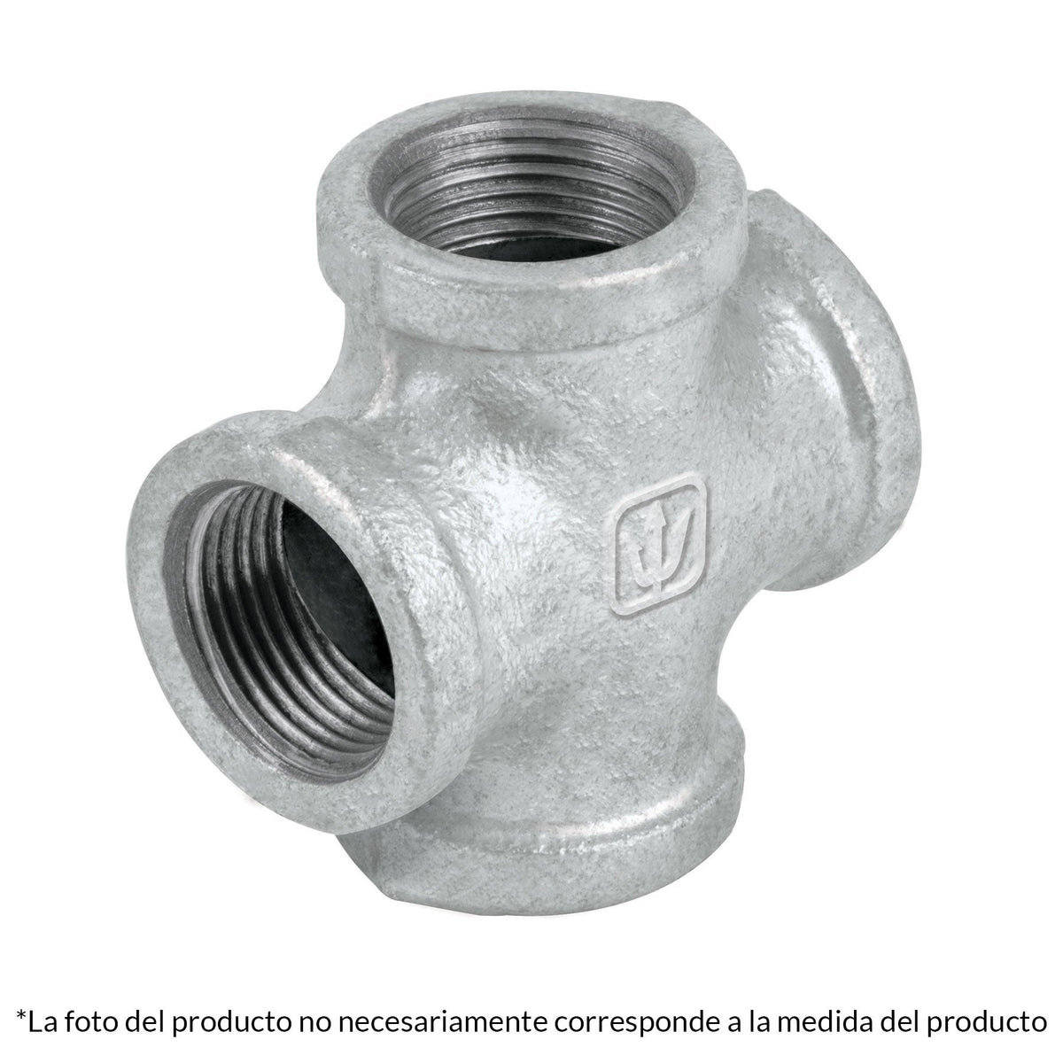 Cruz, acero galvanizado, 1/2"