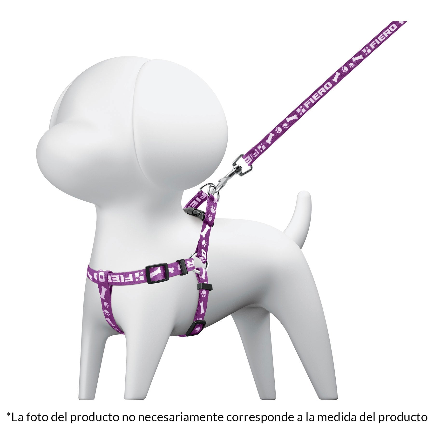 Correa para perro con pechera, 1 cm ancho