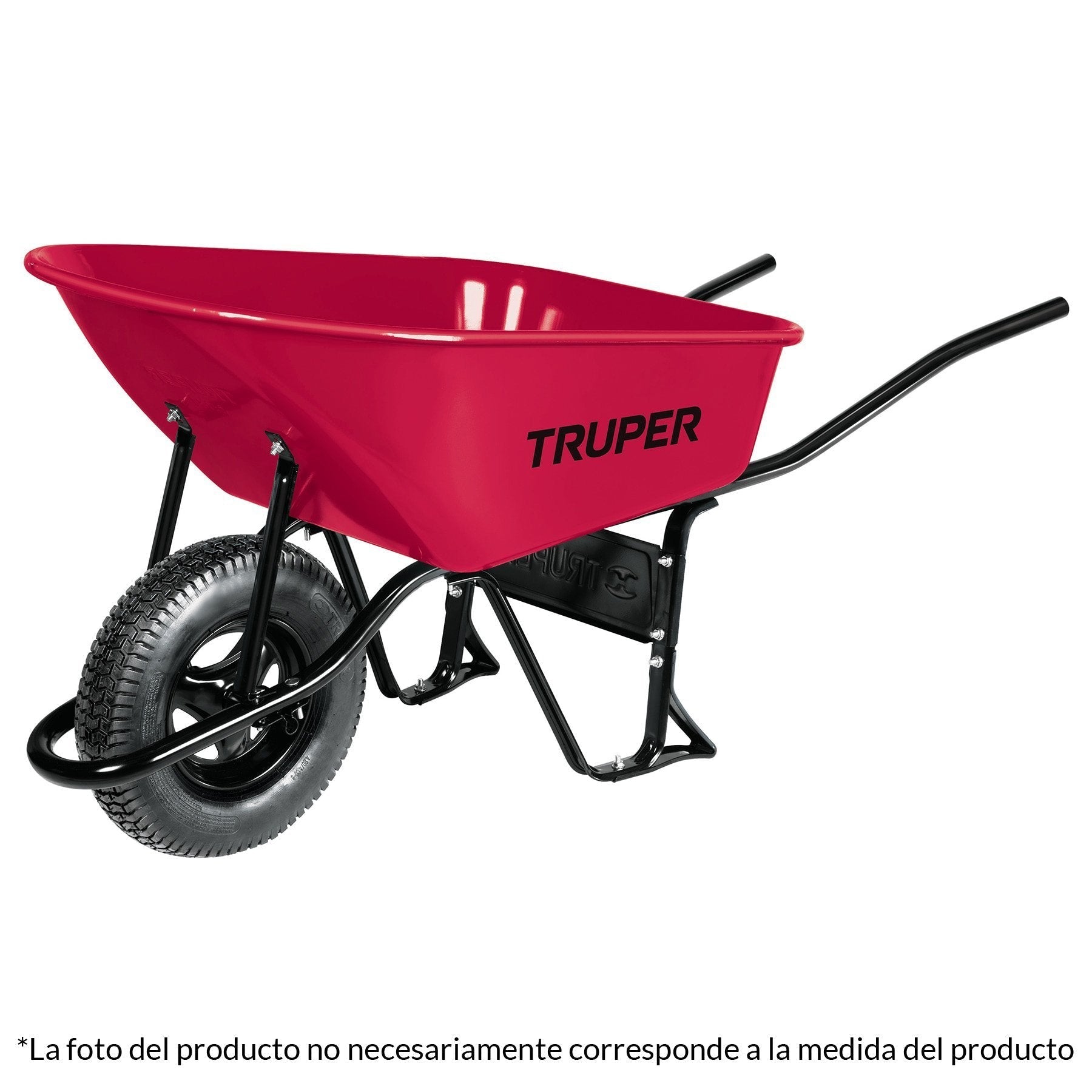 Carretilla 6 ft3, llanta neumática reforzada