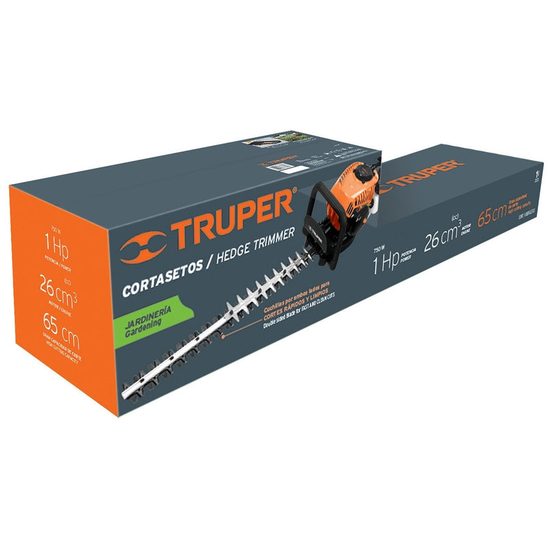 Cortasetos con motor a gasolina 26 cc, profesional, TRUPER