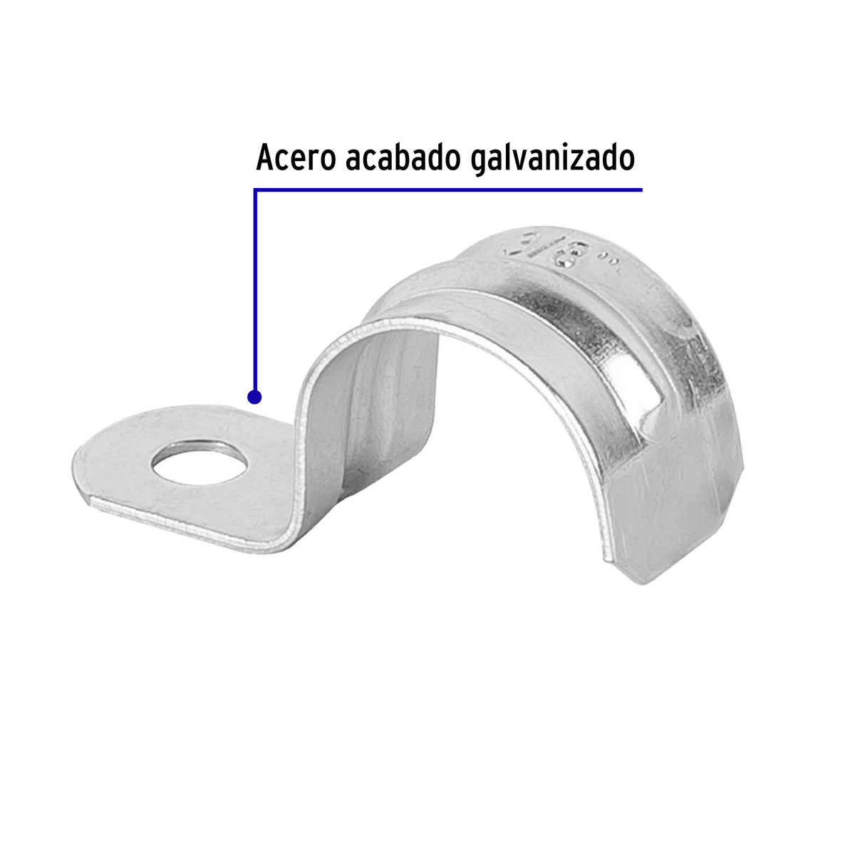 Abrazadera para tubo, tipo uña 3/8", bolsa con 10 pzas - Ferretería Feresmar