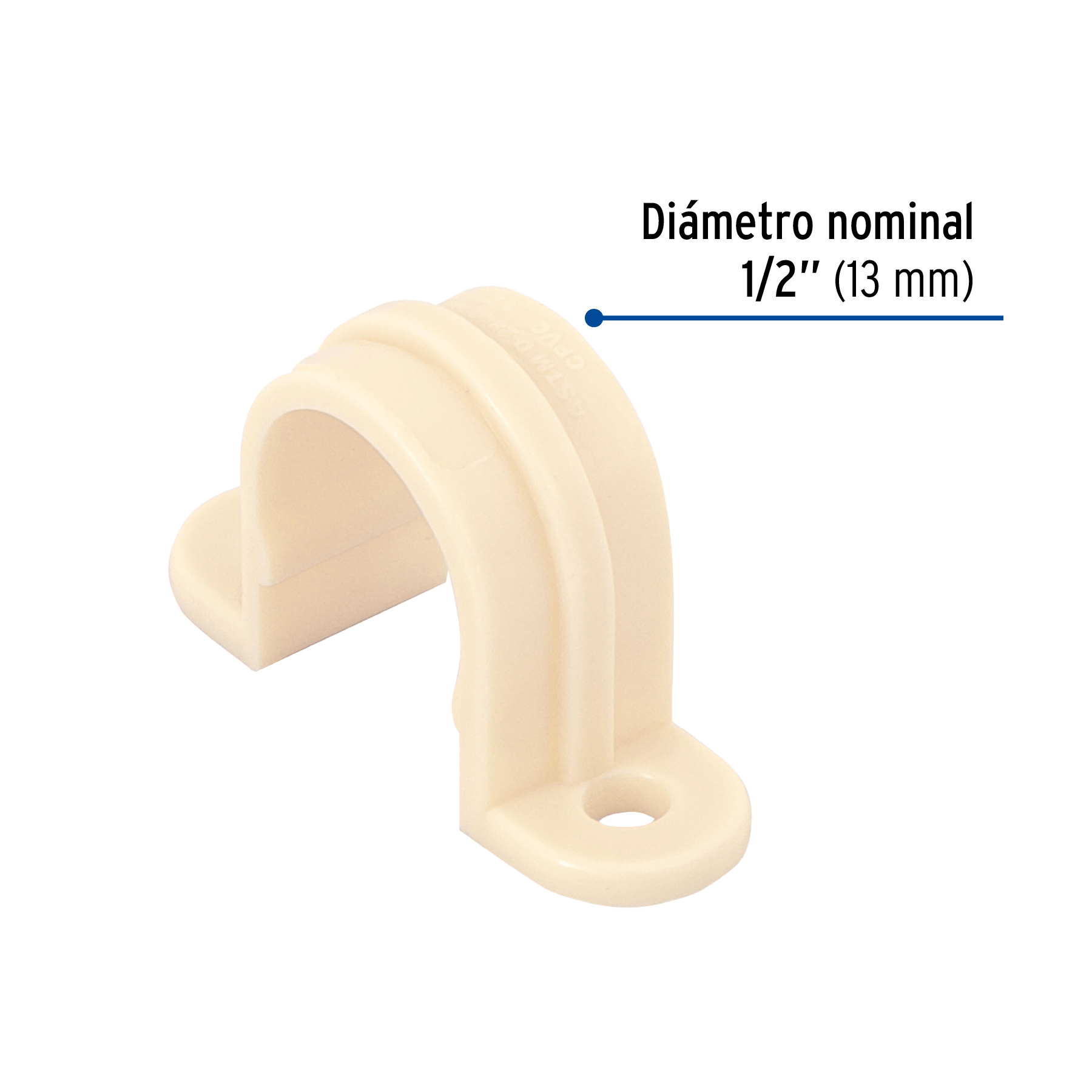 Abrazadera tipo "U" CPVC 1/2"