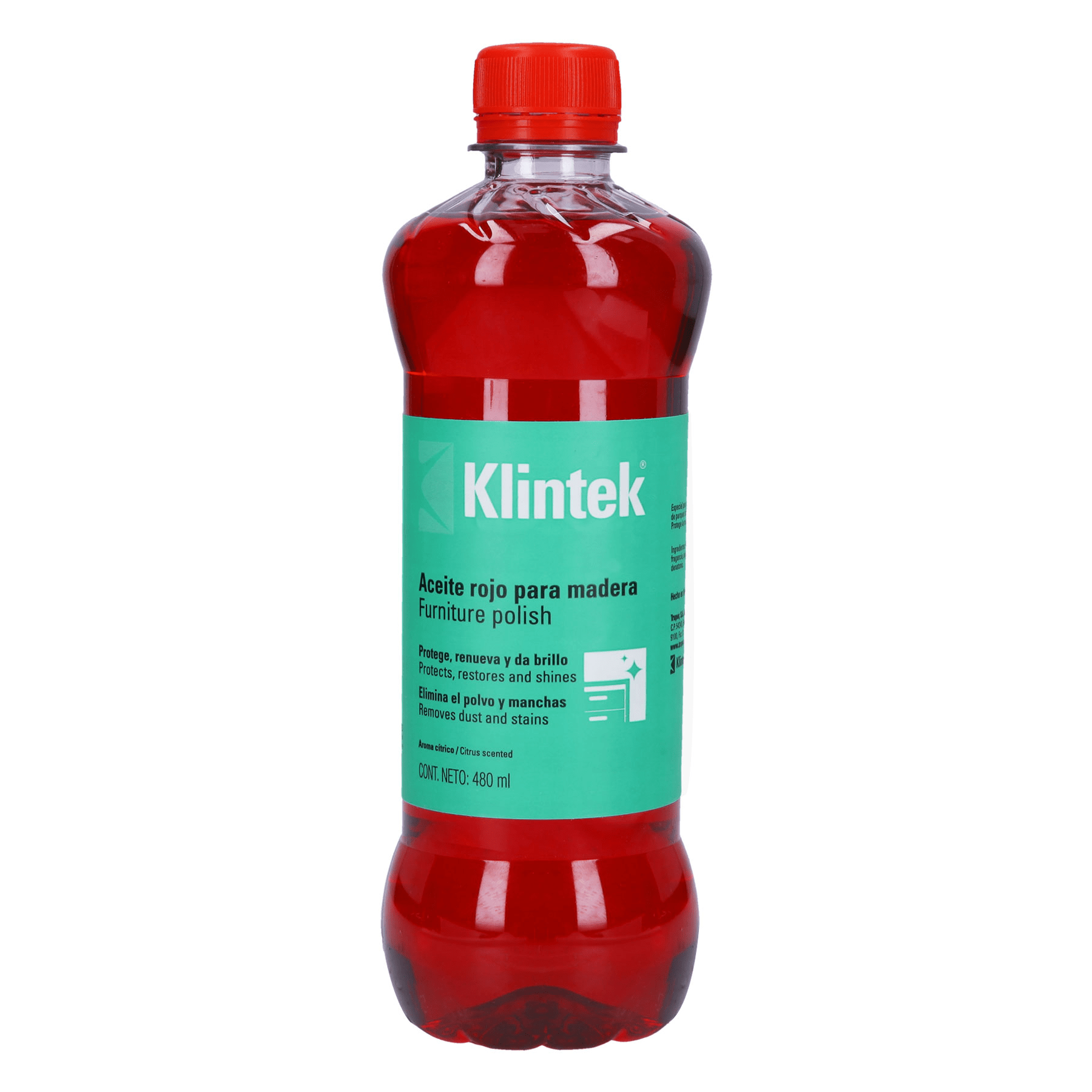 Aceite rojo para muebles 480 ml
