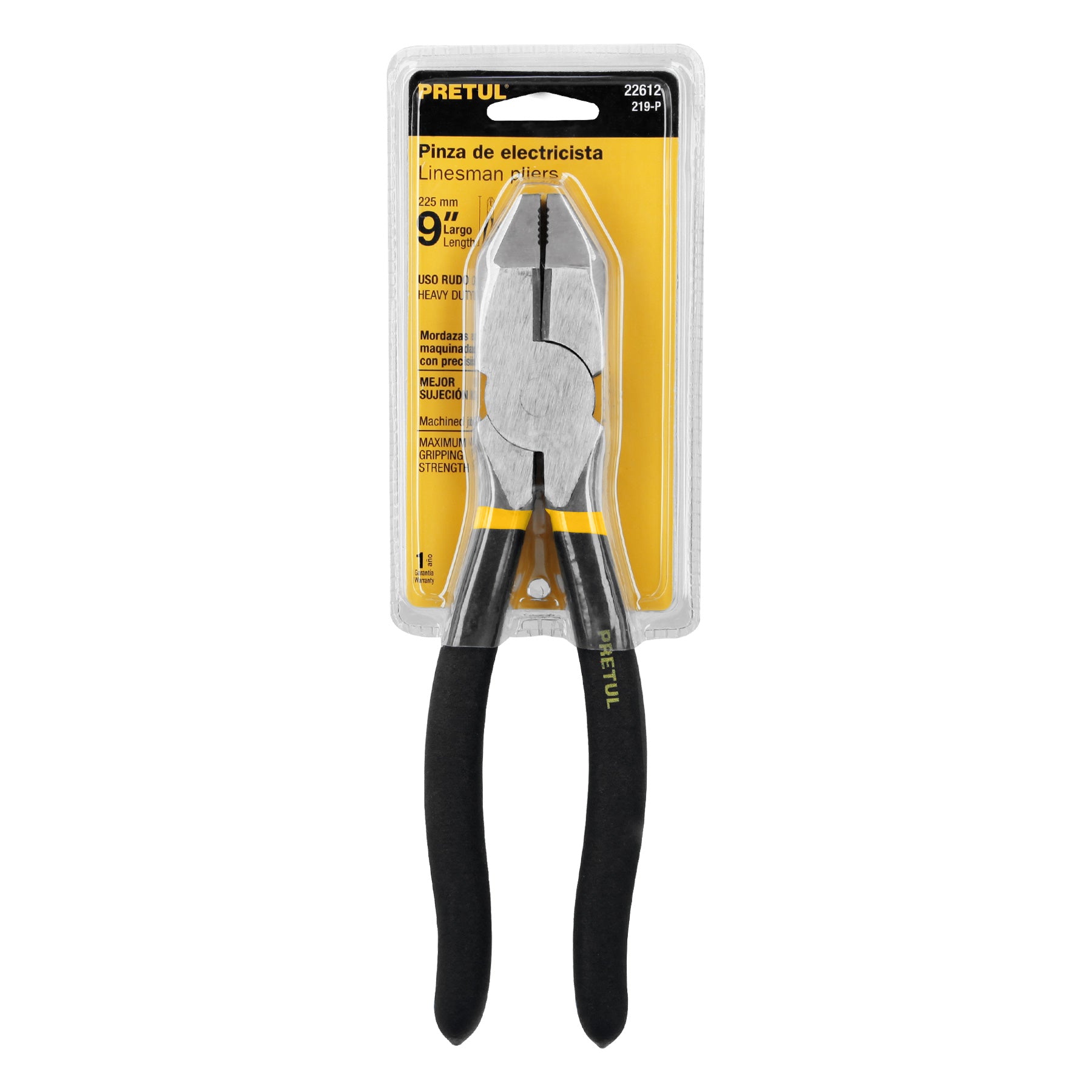 Pinza pesada de electricista 9", pretul