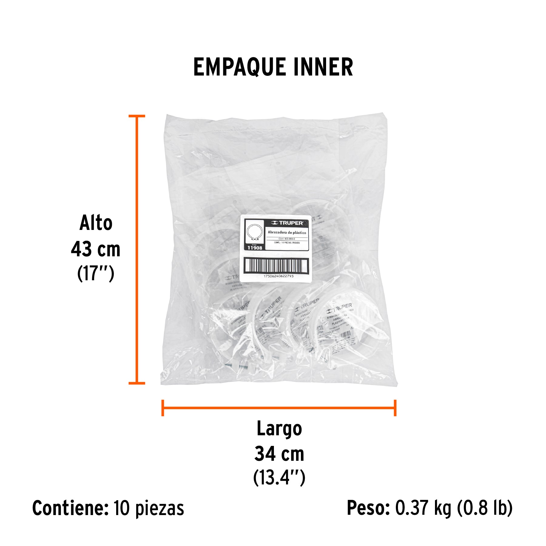Abrazadera de plástico completa para fumigadora FM-425