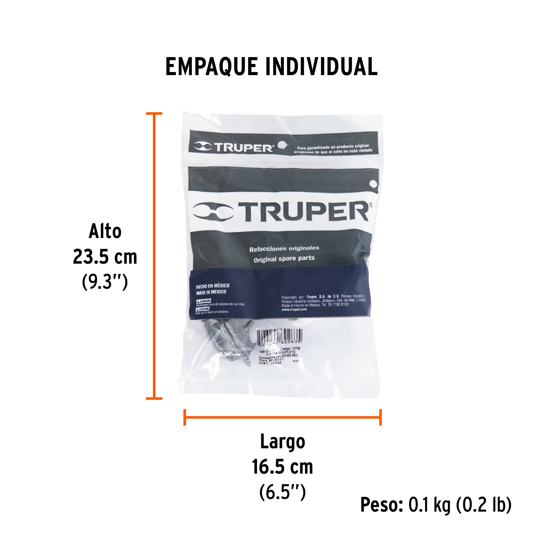 Pistón completo para fumigadora FM-425