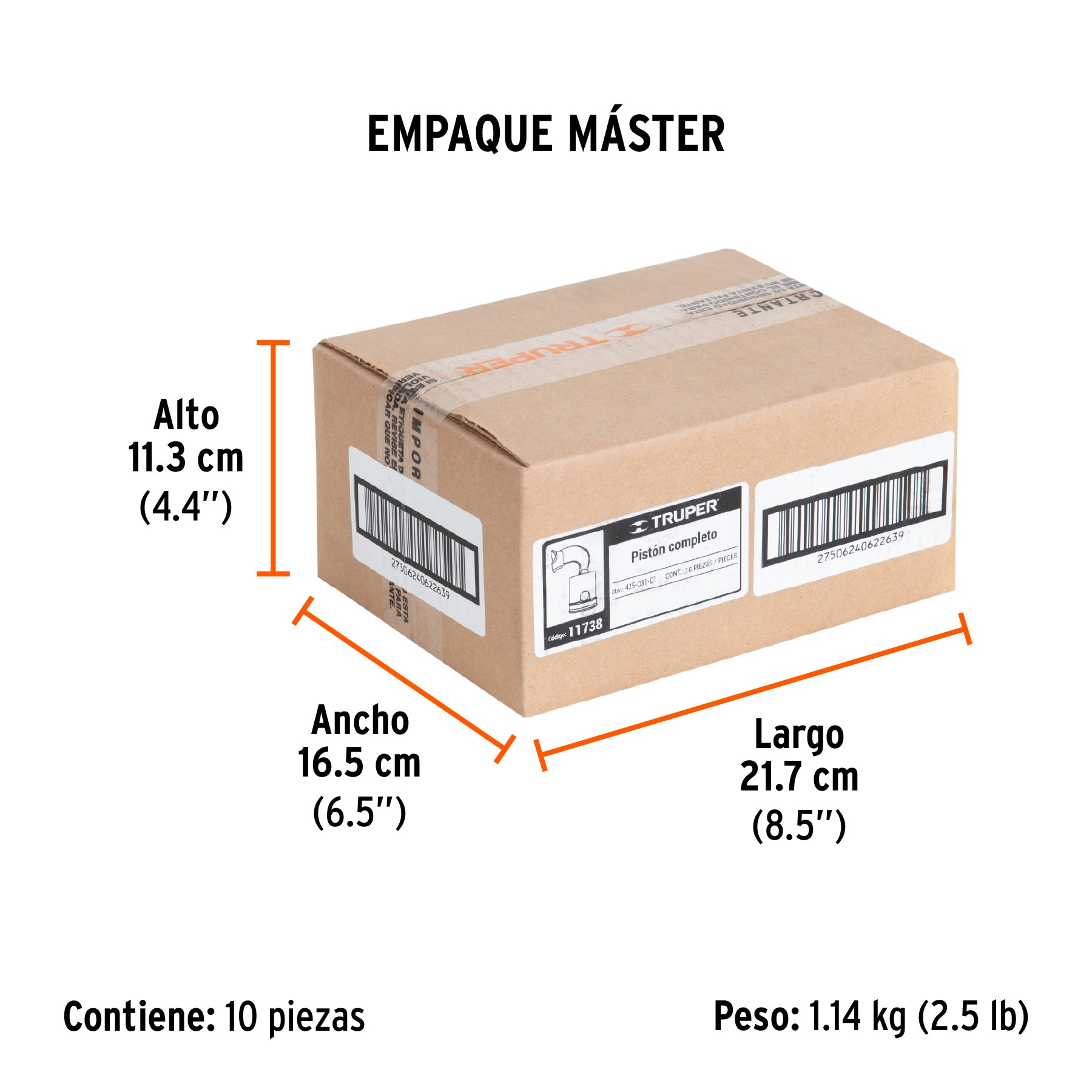 Pistón completo para fumigadora FM-425