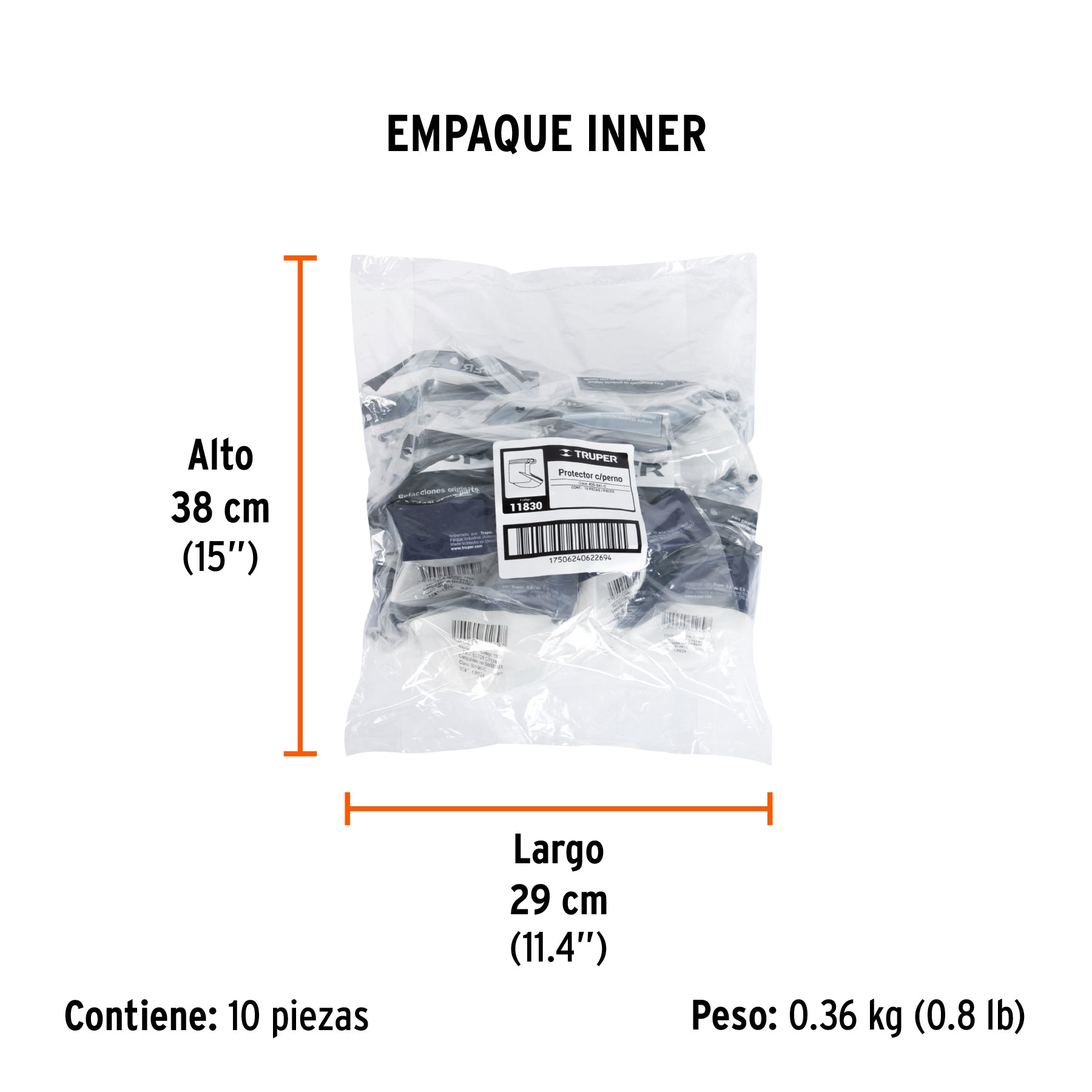 Protector con perno completo para fumigadora FM-425
