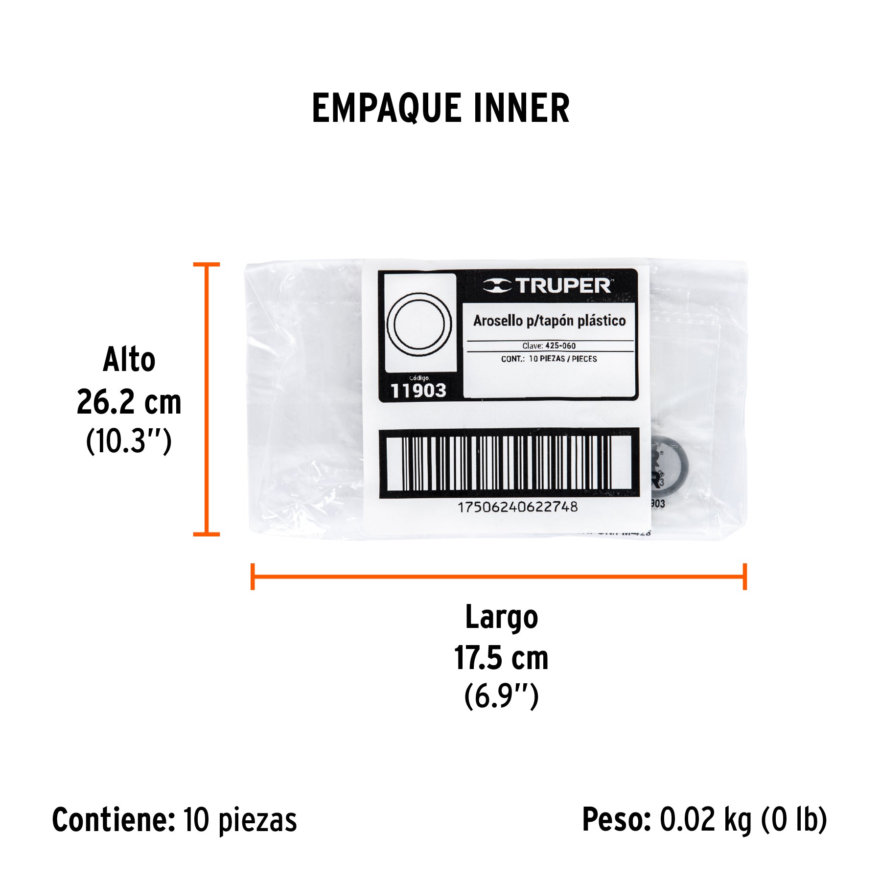 O ring para tapón para fumigadora FM-425