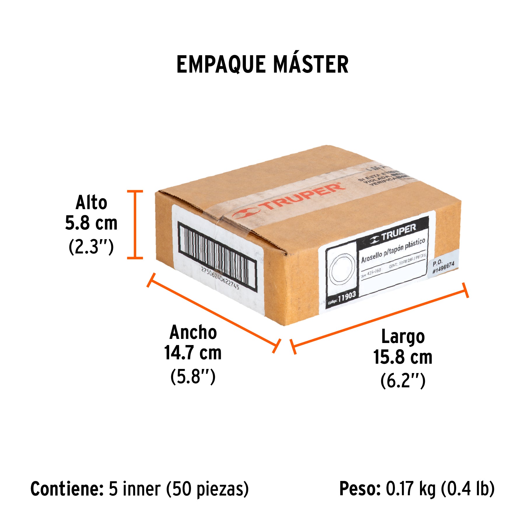 O ring para tapón para fumigadora FM-425