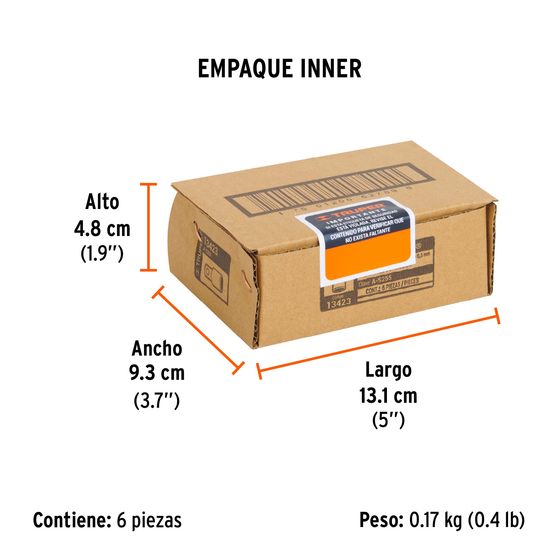 Adaptador para matraca de cuadro 3/8" a cuadro 1/4"