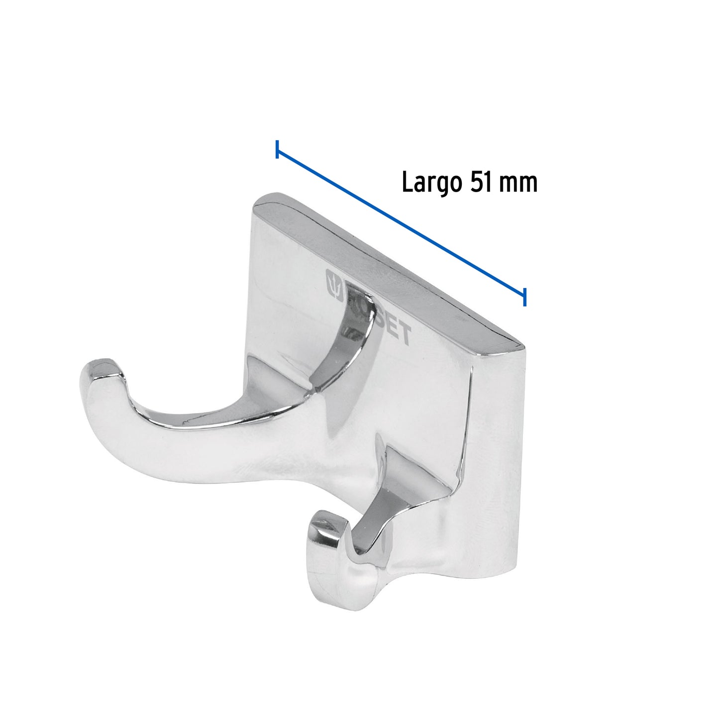 Gancho doble para toalla línea Basic