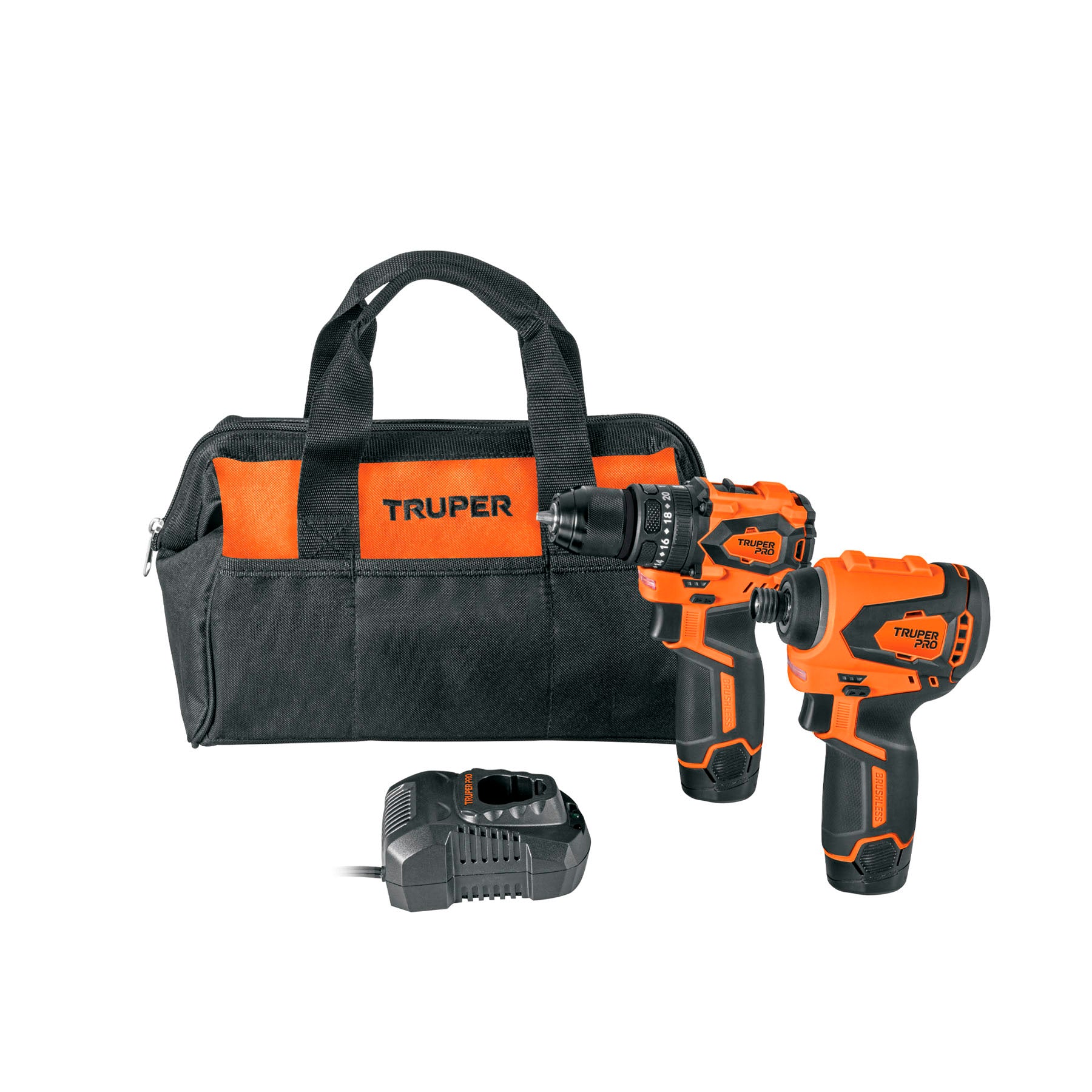 Combo rotomartillo/dest + dest/impacto, 12V TRUPER PRO