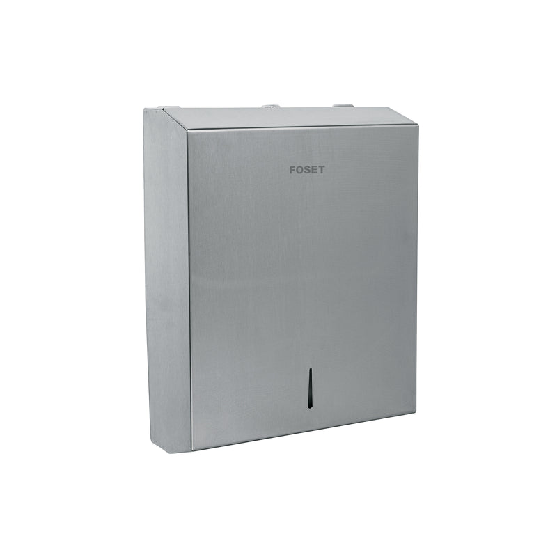 Dispensador de acero inox. para toallas de papel, Foset