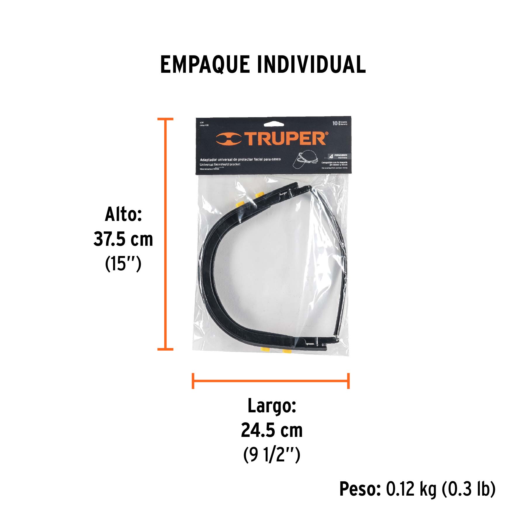 Adaptador de protector facial para casco