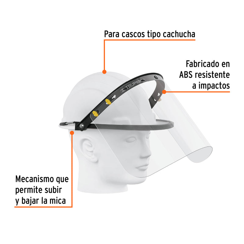 Adaptador de protector facial para casco