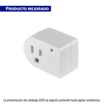 Adaptador con supresor de picos 270 joules, Volteck