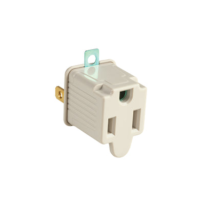 Adaptador 3 a 2 gris, Volteck, 2 piezas
