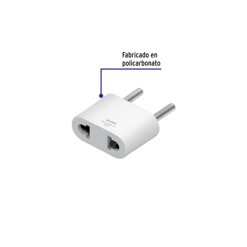 Adaptador barra plana a redonda