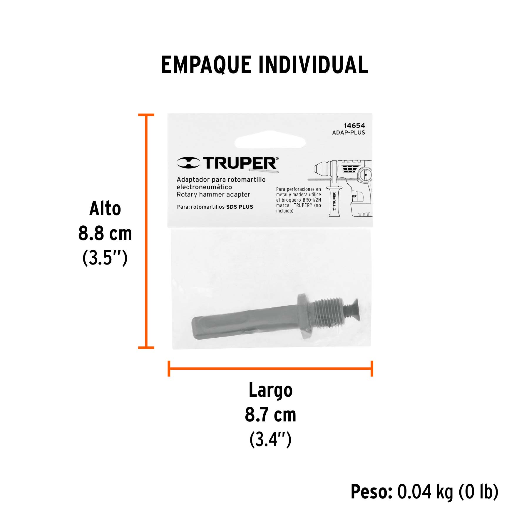 Adaptador para rotomartillos, SDS PLUS