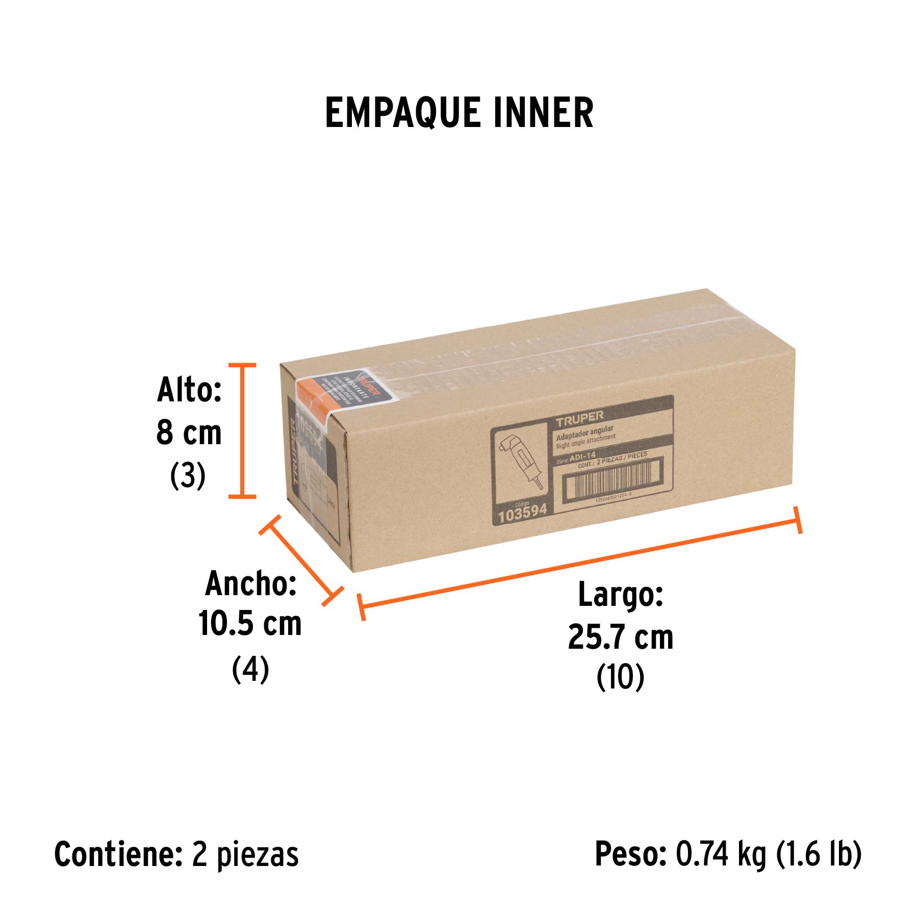 Adaptador p/destornilladores de impacto, porta puntas 1/4'