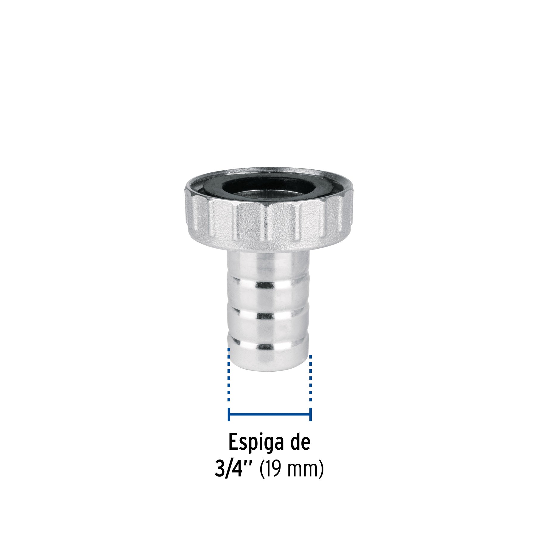 Adaptador de latón 1/2' para manguera, Foset