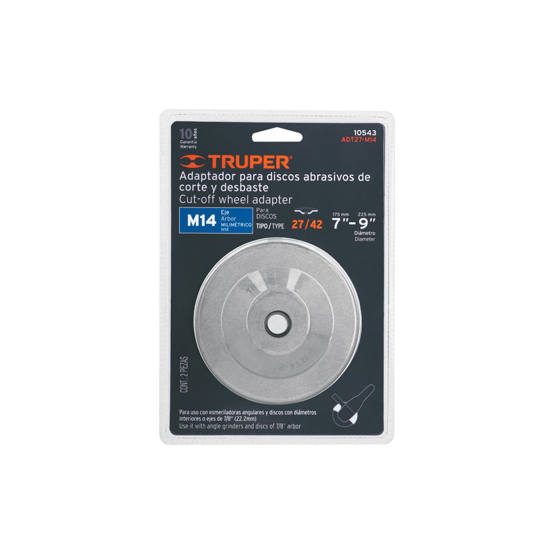 Adaptador para discos tipo 42, rosca milimétrica M14-2.0 mm