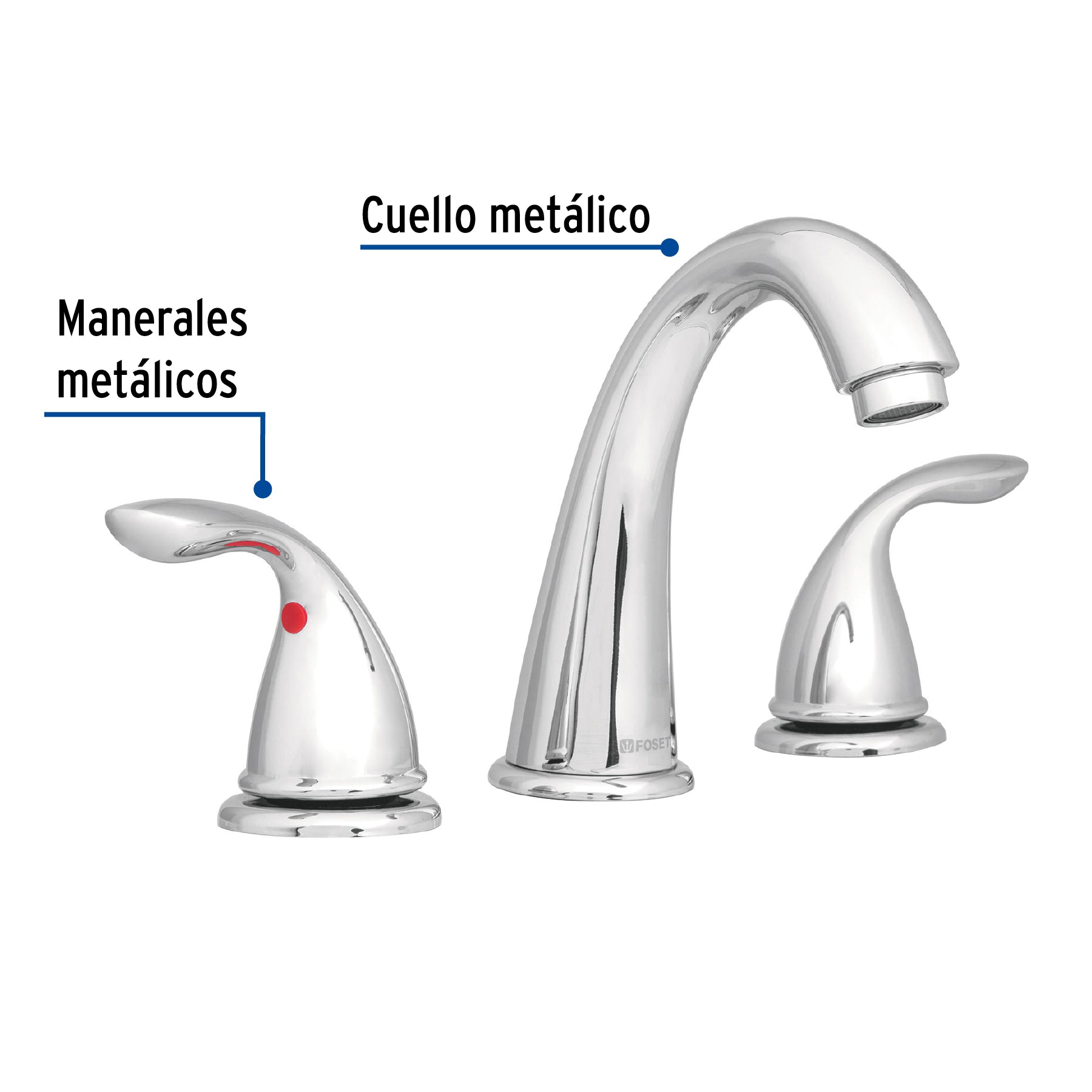 Mezcladora para lavabo de taladros separados, Aero