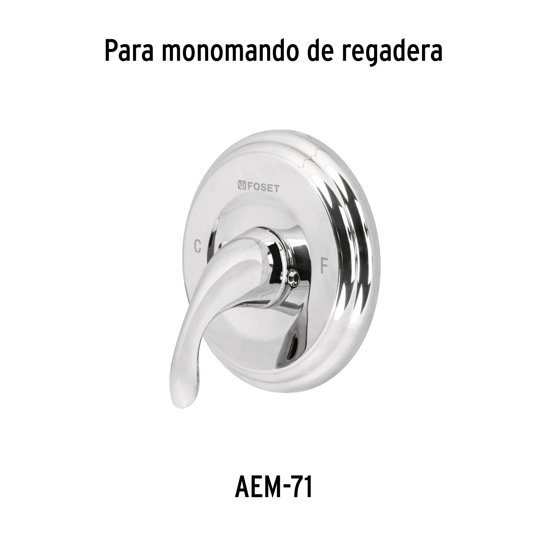 Maneral palanca para monomando regadera AEM-71, cromo, AERO