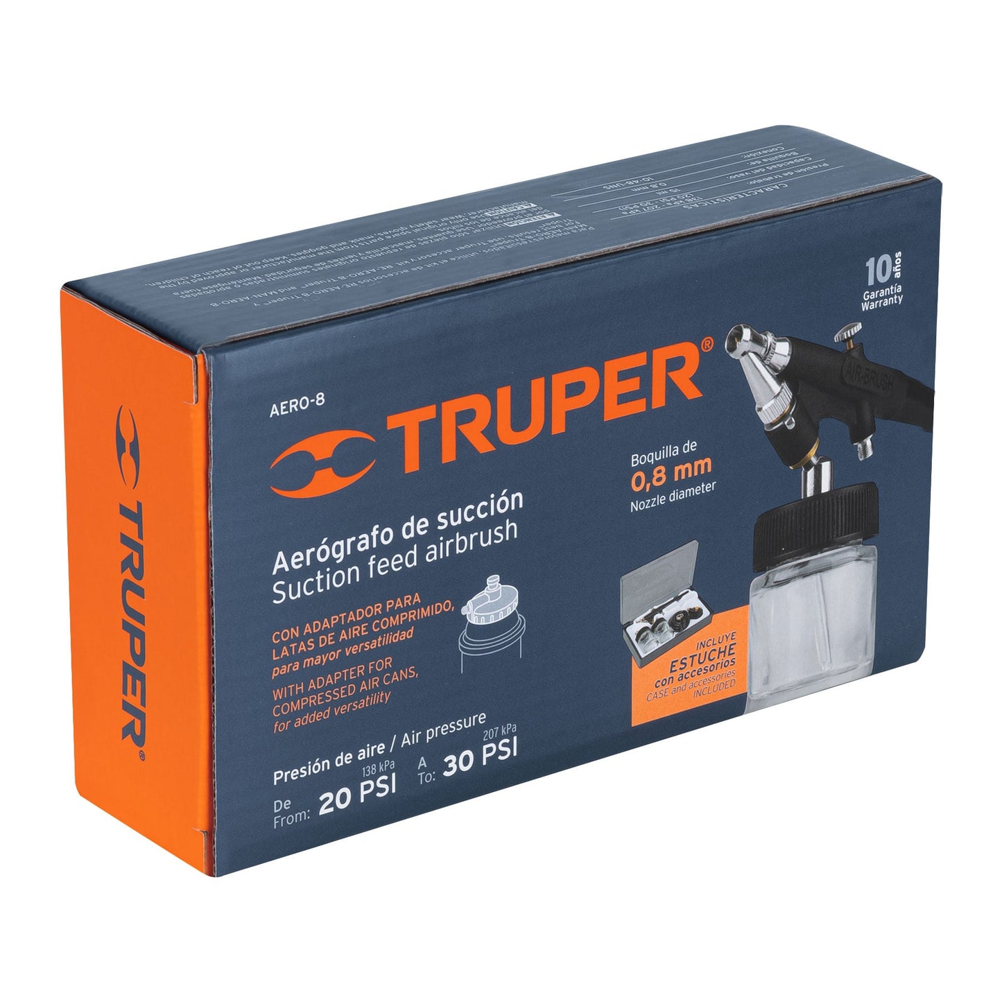 Pistola aerográfica de succión 