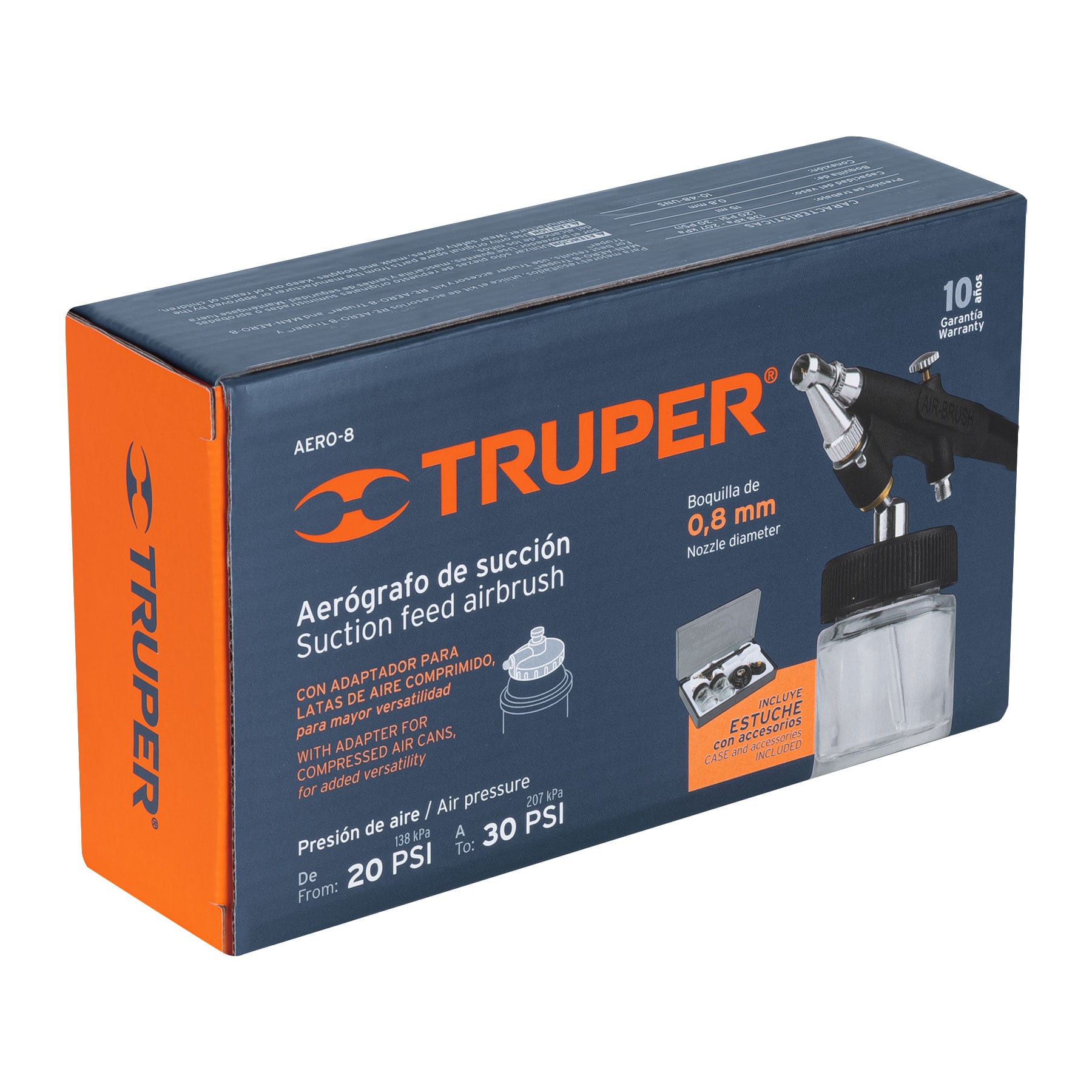 Pistola aerográfica de succión 