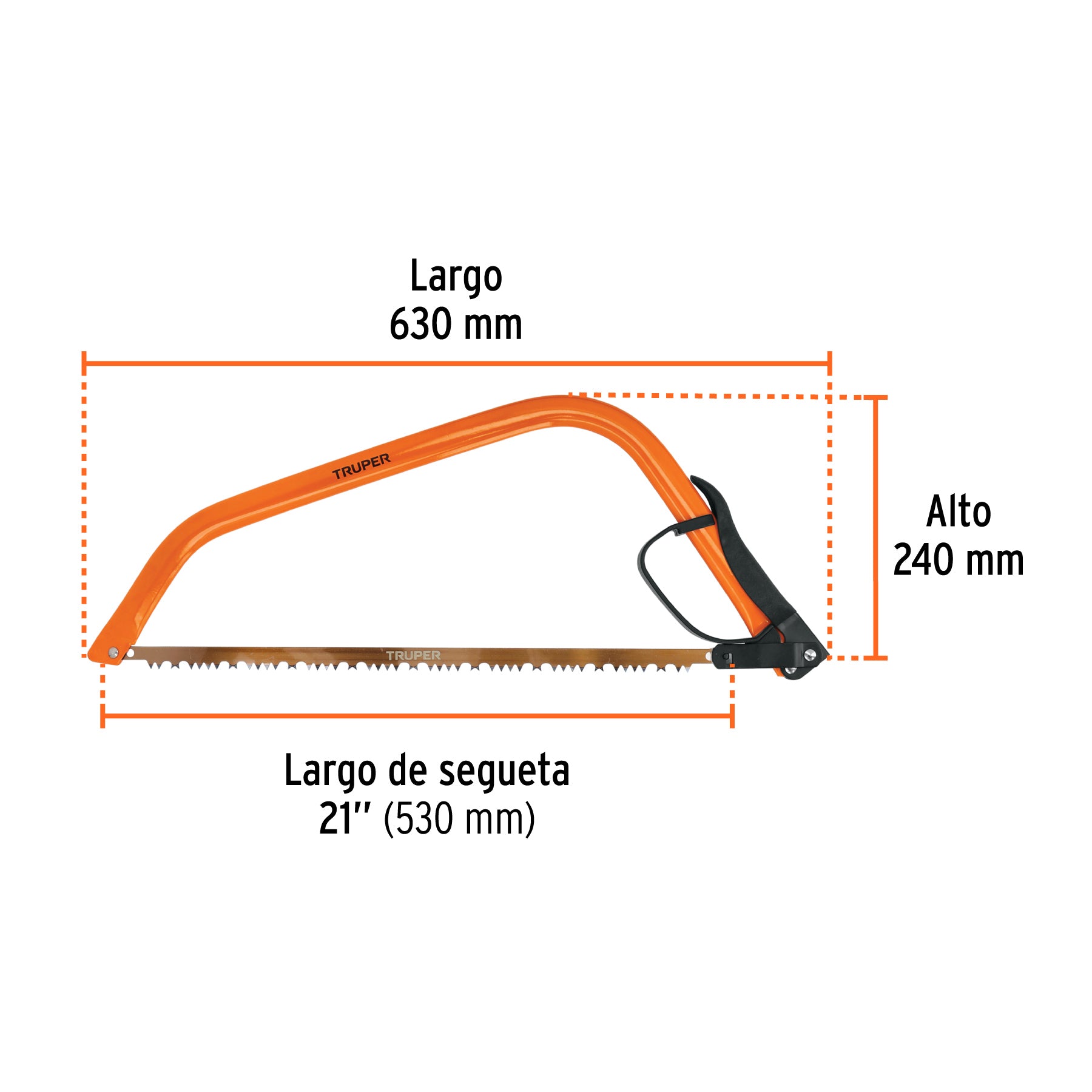 Arco jardinero tubular, 21"