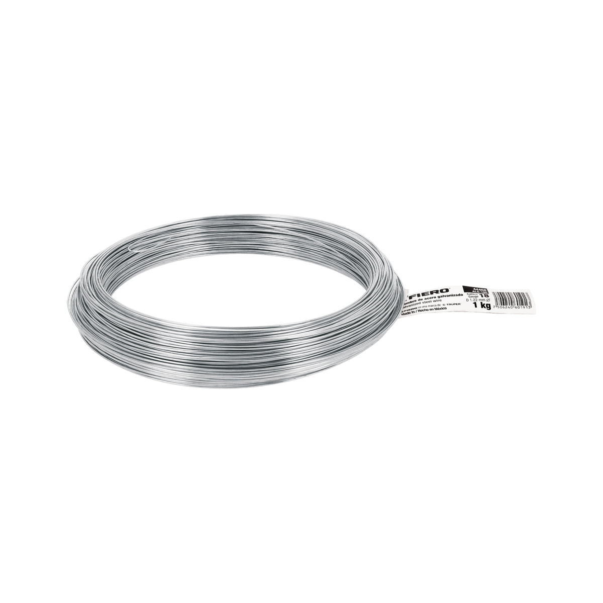Alambre galvanizado, calibre 18