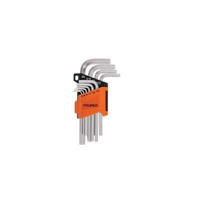 Juego de 10 llaves allen standard con organizador