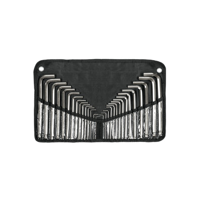 Juego de 30 llaves allen standard y milimétricas c/estuche