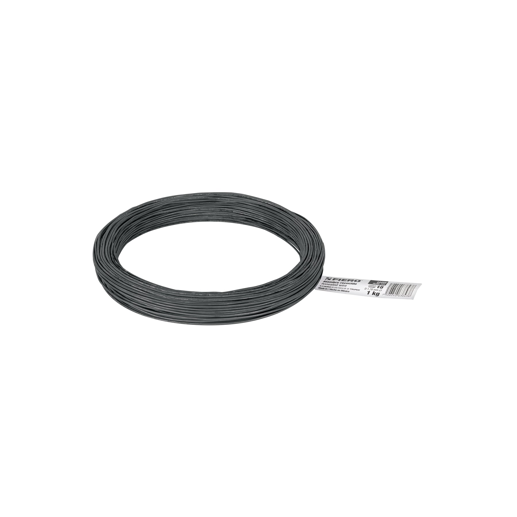 Alambre recocido, calibre 15, 1 kg
