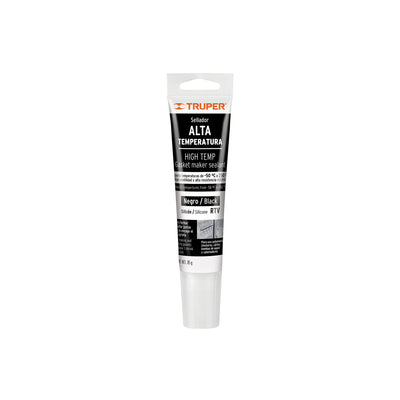 Sellador para altas temperaturas, silicón negro, 85 gr