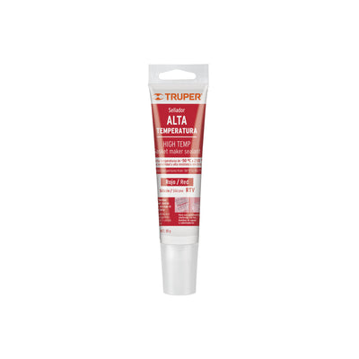 Sellador para altas temperaturas, silicón rojo, 85 gr