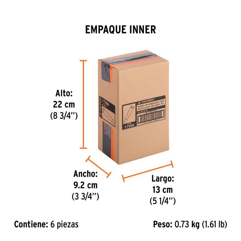 Sellador para altas temperaturas, silicón rojo, 85 gr