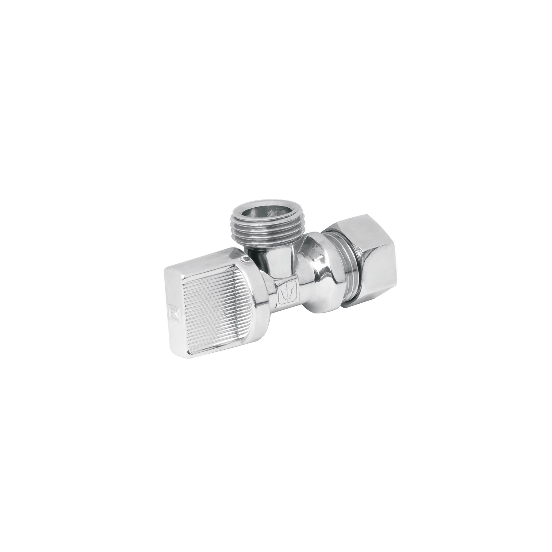 Llave angular, 1/2 x 1/2",1/4 de vuelta, con barrilito