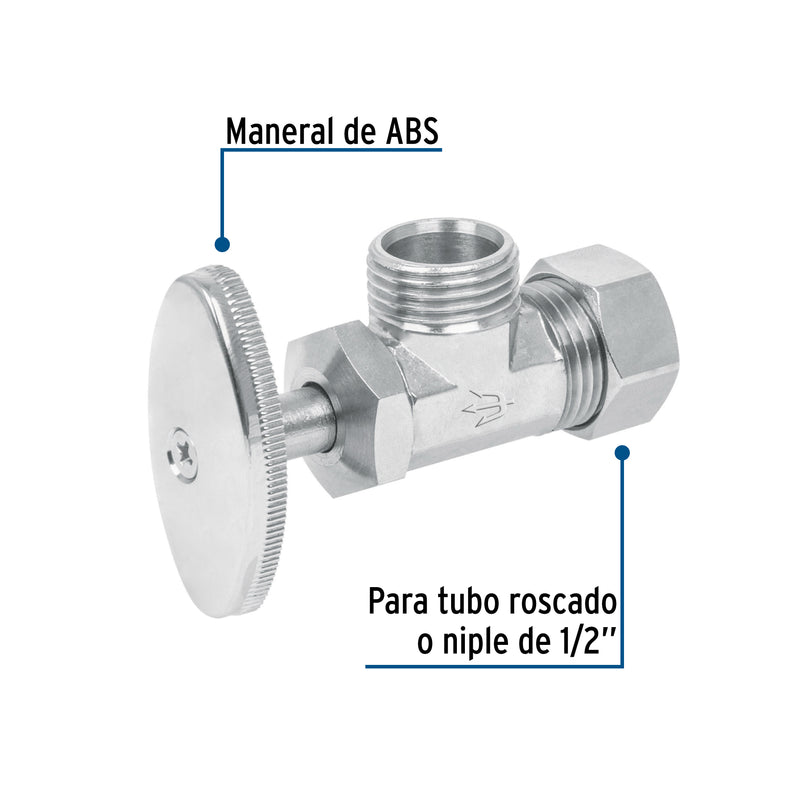 Llave angular, barrilito sin contratuerca, blister