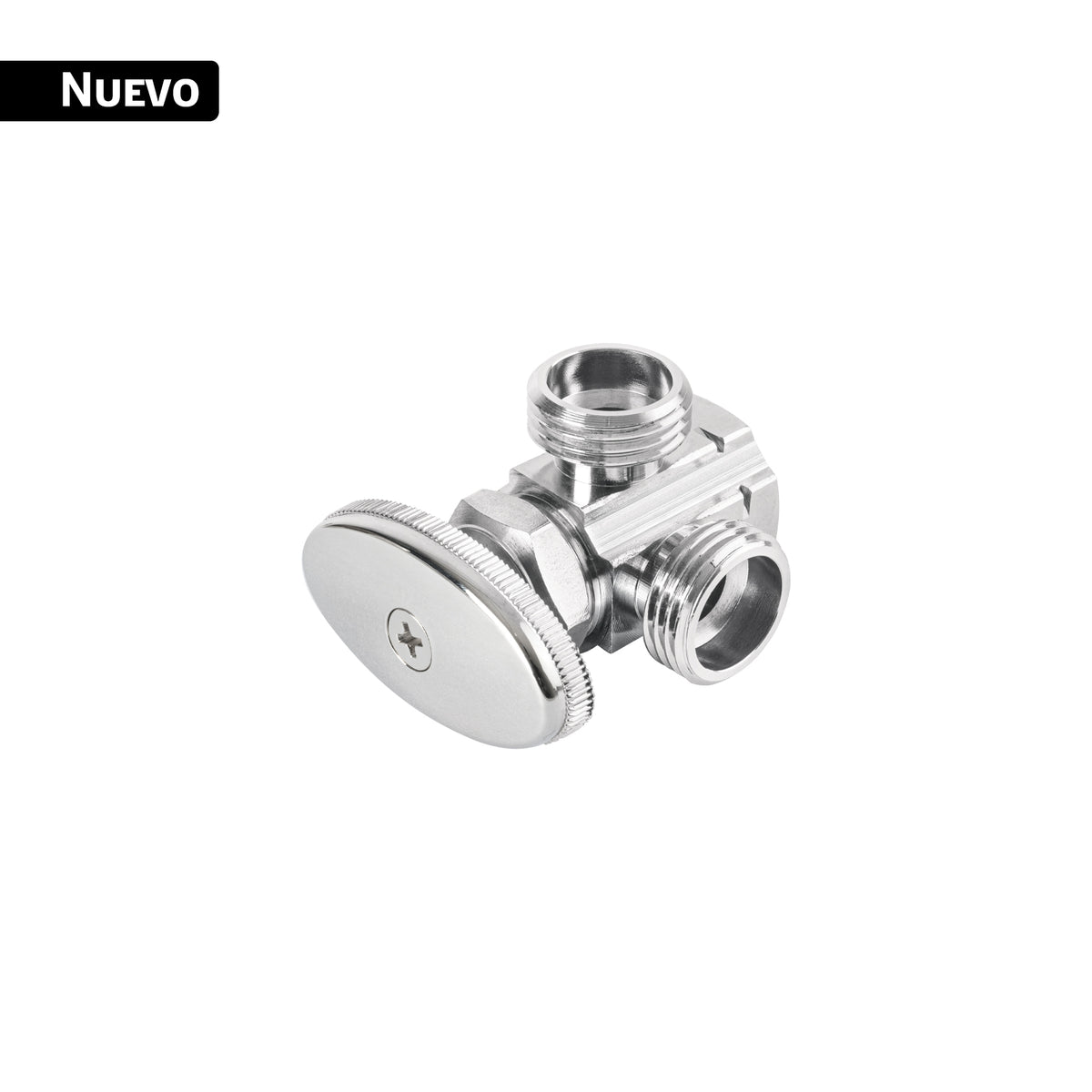 Llave angular 1/2'x doble salida 1/2', Foset
