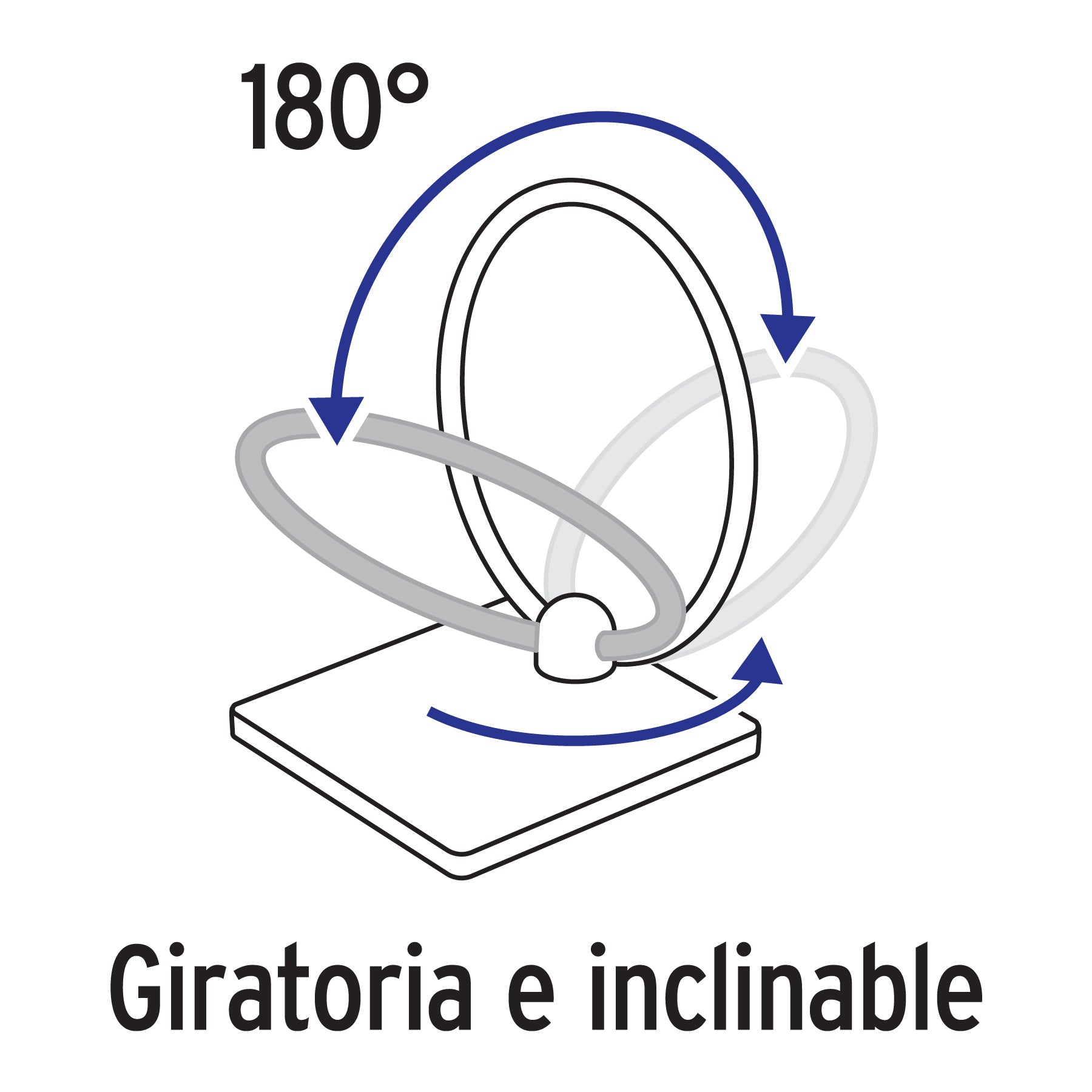 Antena de interior para TV HD, tipo aro, 28 dB, VOLTECK