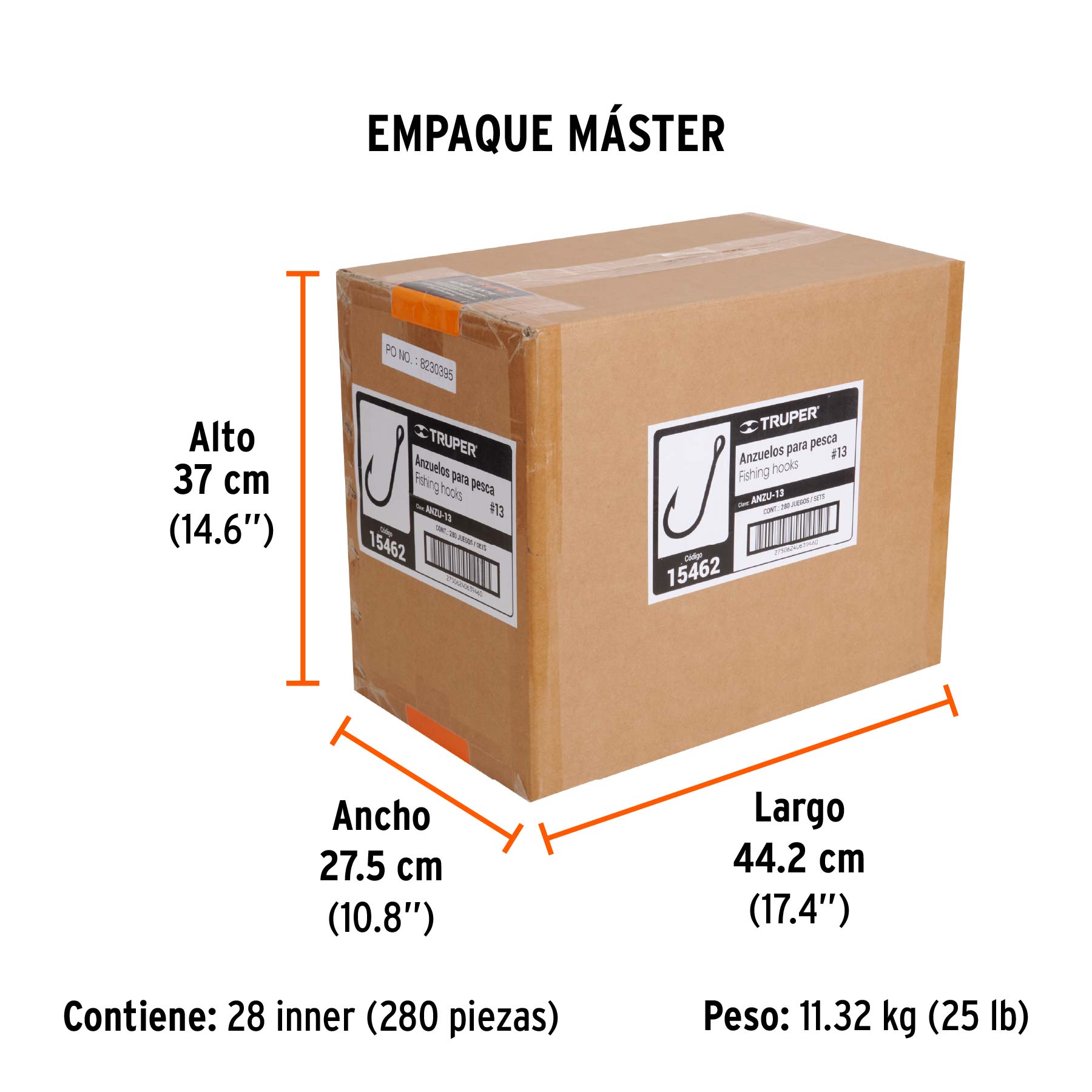 Anzuelo para pesca # 13, 100 piezas
