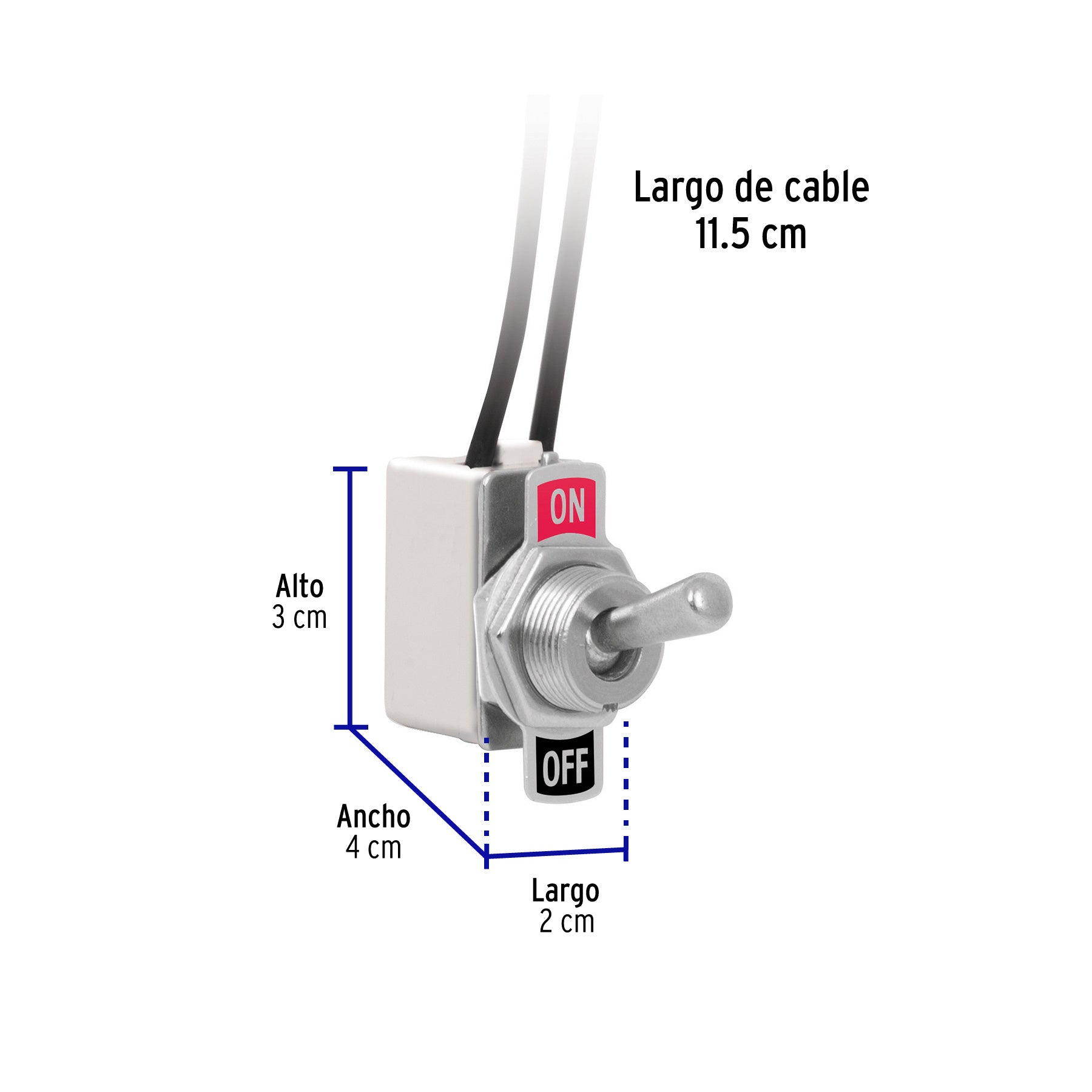 Apagador de palanca con cable