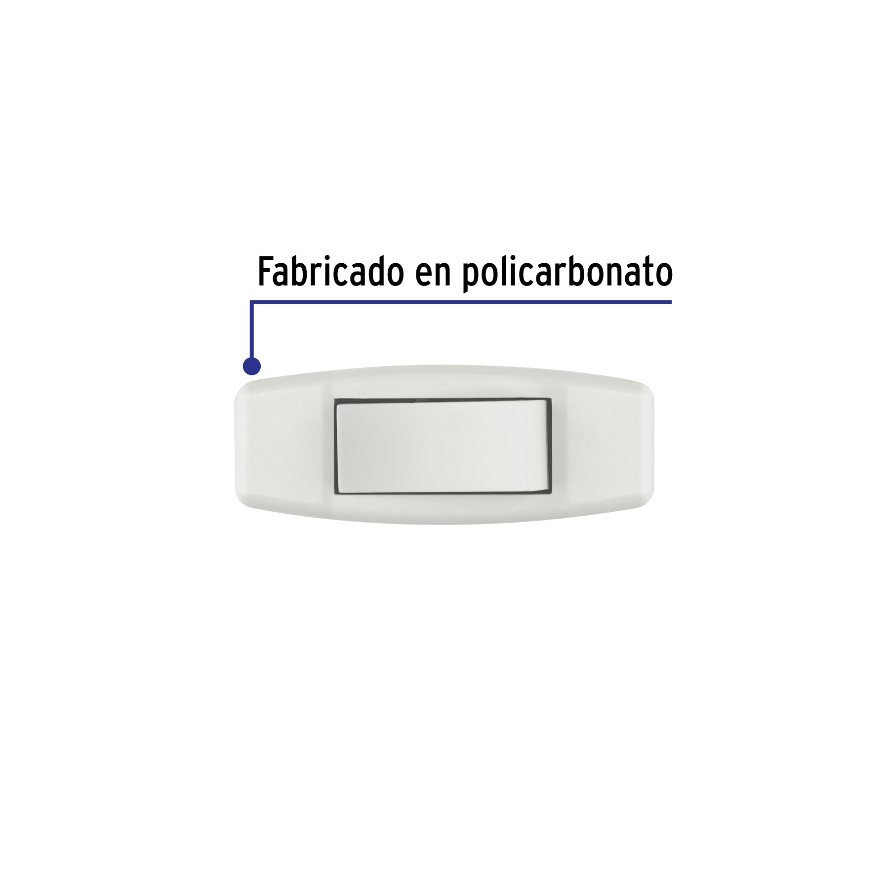 Interruptor de paso para lámpara, 127 V, 3 A